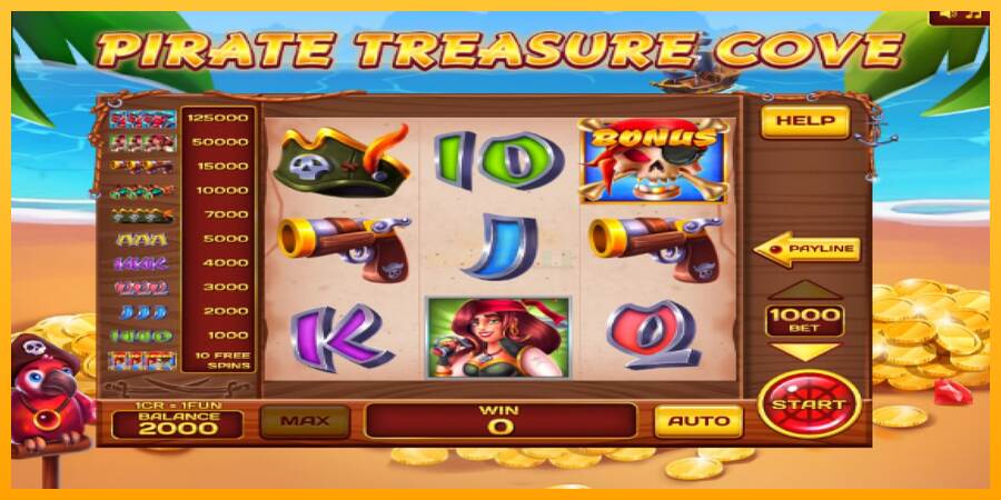 Pirate Treasure Cove Pull Tabs máquina de juego por dinero, imagen 3