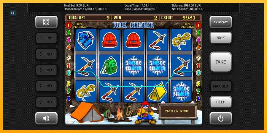 Rock Climber máquina de juego por dinero, imagen 2