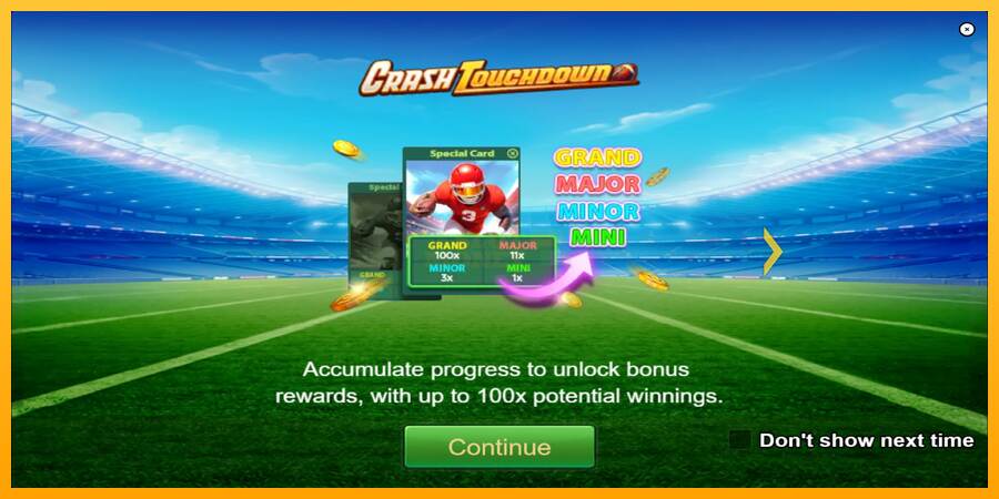 Crash Touchdown máquina de juego por dinero, imagen 1