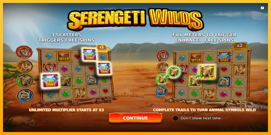 Serengeti Wilds máquina de juego por dinero, imagen 1