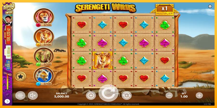 Serengeti Wilds máquina de juego por dinero, imagen 2