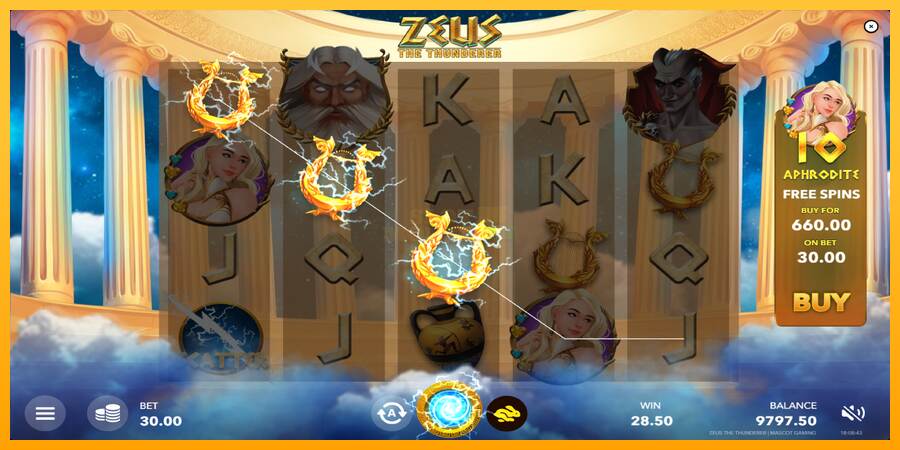 Zeus The Thunderer máquina de juego por dinero, imagen 4