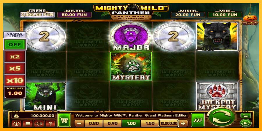 Mighty Wild: Panther Grand Platinum Edition Halloween Jackpots máquina de juego por dinero, imagen 1