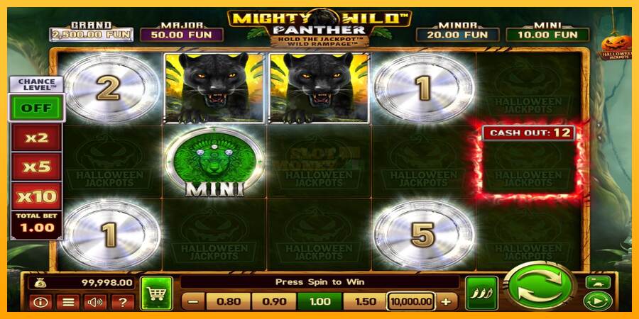 Mighty Wild: Panther Grand Platinum Edition Halloween Jackpots máquina de juego por dinero, imagen 2