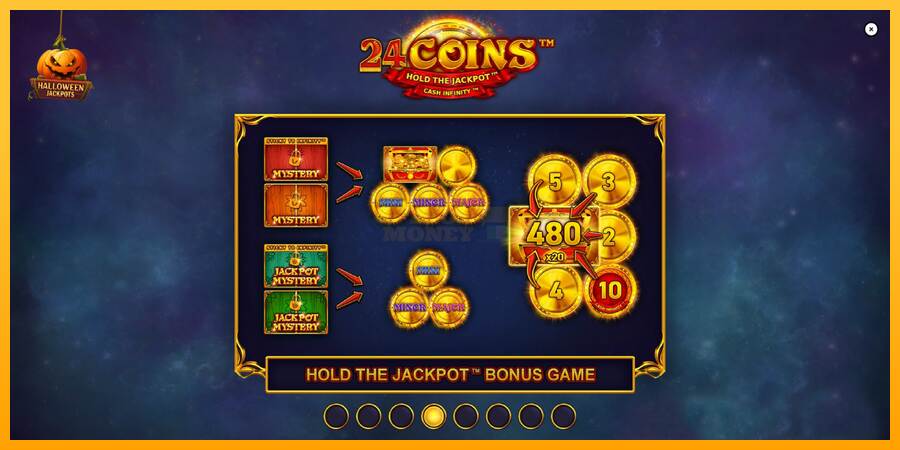 24 Coins Halloween Jackpots máquina de juego por dinero, imagen 1