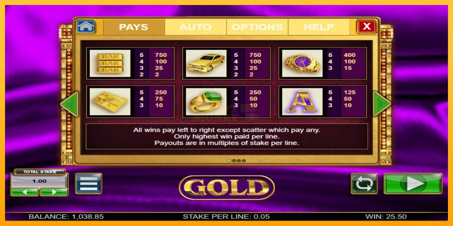 Gold máquina de juego por dinero, imagen 3