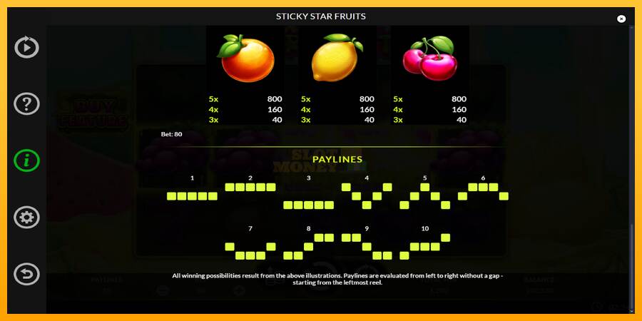 Sticky Star Fruits máquina de juego por dinero, imagen 7