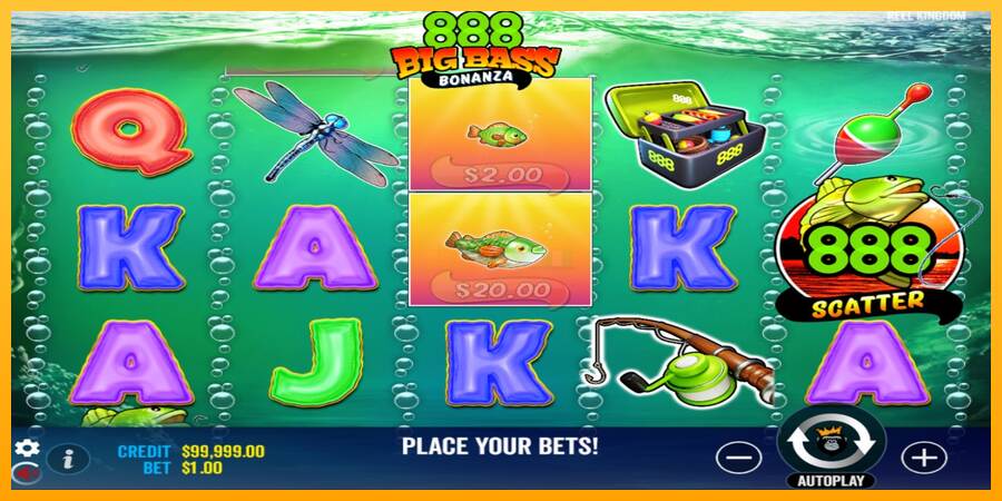 888 Big Bass Bonanza máquina de juego por dinero, imagen 2