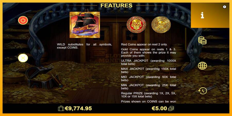 Skull Coins máquina de juego por dinero, imagen 6