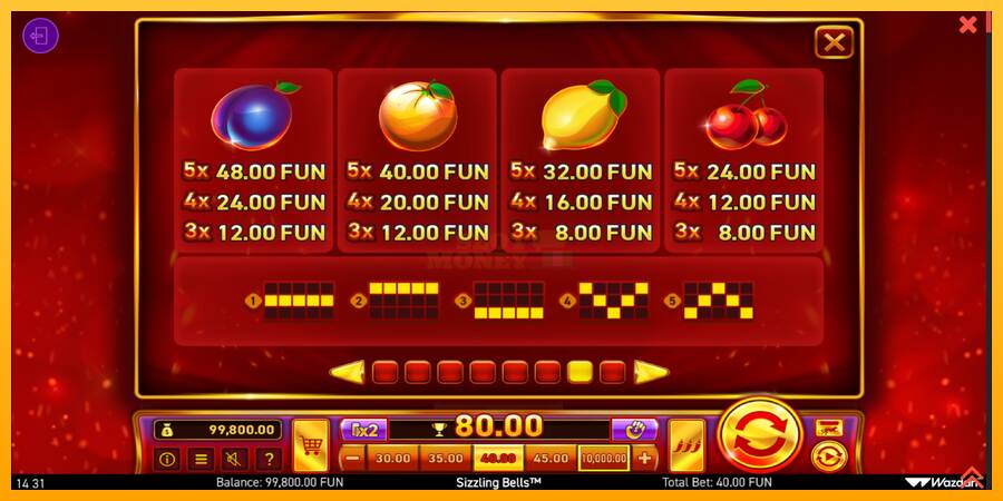 Sizzling Bells máquina de juego por dinero, imagen 7