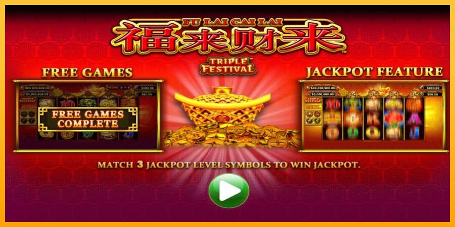 Fu Lai Cai Lai Triple Festival máquina de juego por dinero, imagen 1