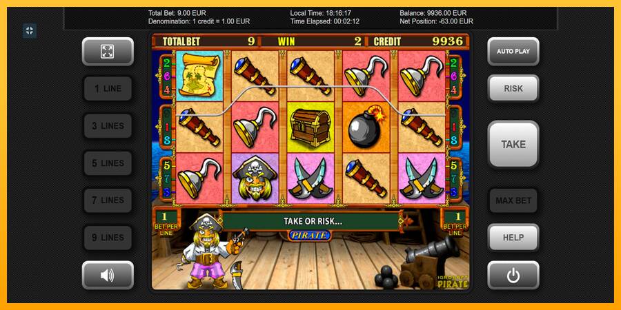 Pirate máquina de juego por dinero, imagen 9