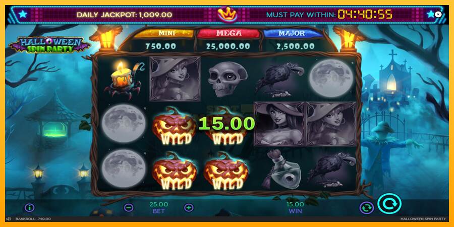 Halloween Spin Party máquina de juego por dinero, imagen 5