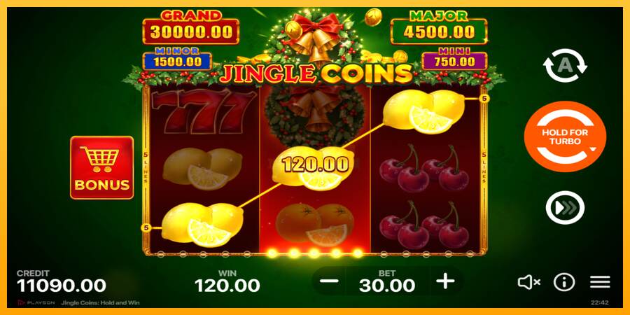 Jingle Coins máquina de juego por dinero, imagen 3