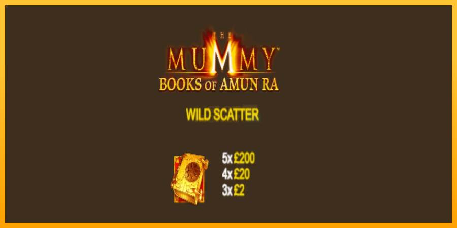 The Mummy Books of Amun Ra máquina de juego por dinero, imagen 5