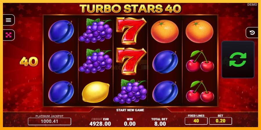 Turbo Stars 40 máquina de juego por dinero, imagen 2