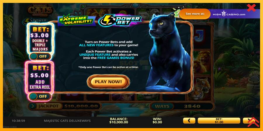 Majestic Cats DeluxeWays máquina de juego por dinero, imagen 2