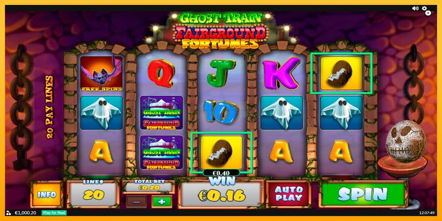 Fairground Fortunes Ghost Train máquina de juego por dinero, imagen 2