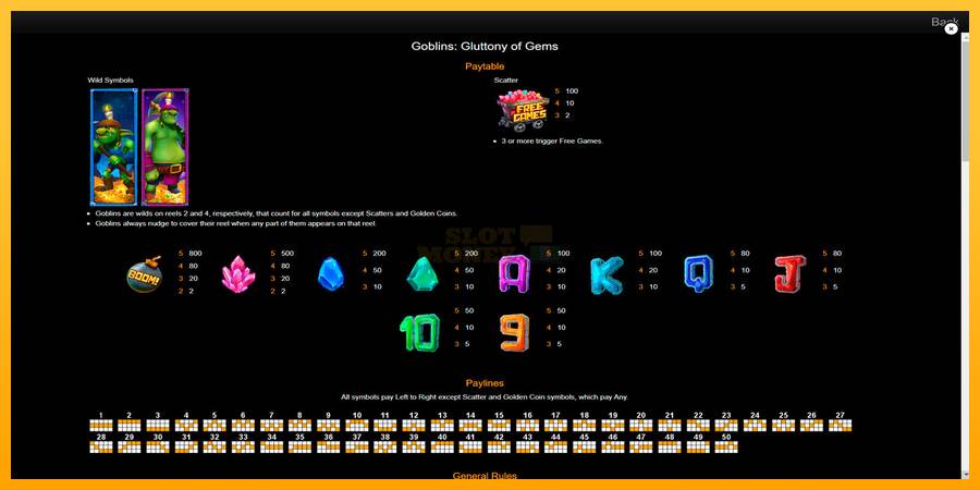 Goblins Gluttony of Gems máquina de juego por dinero, imagen 7