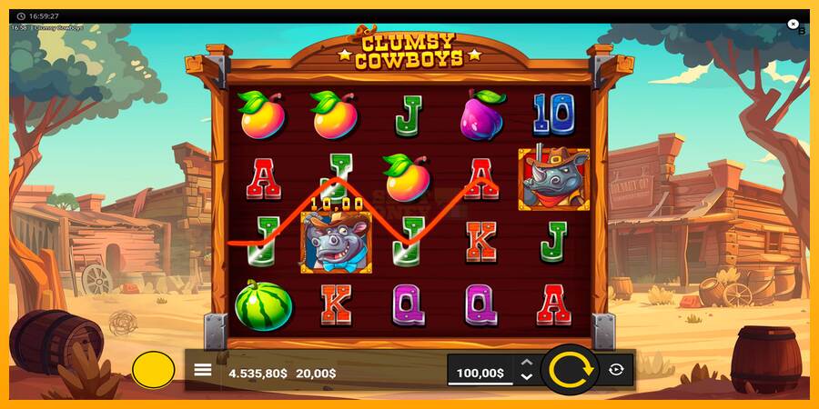 Clumsy Cowboys máquina de juego por dinero, imagen 7