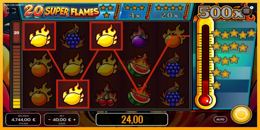 20 Super Flames máquina de juego por dinero, imagen 3