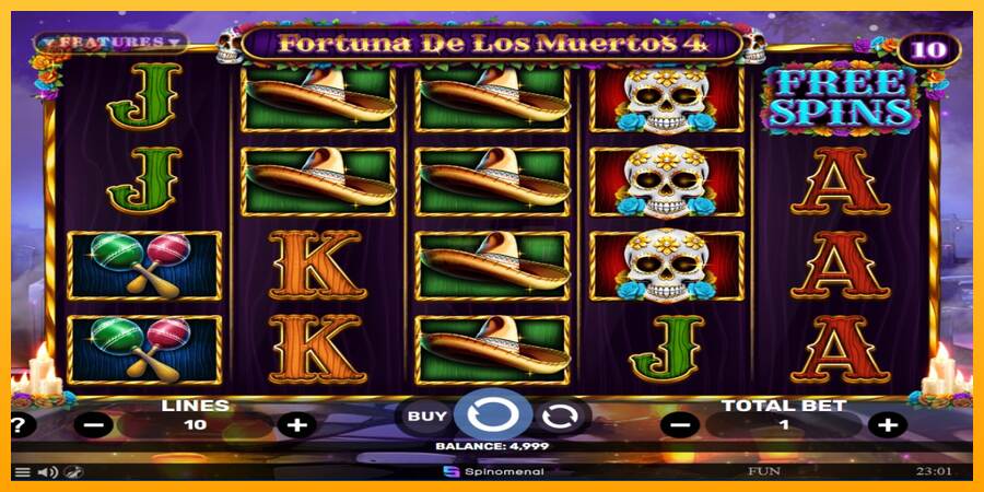 Fortuna De Los Muertos 4 máquina de juego por dinero, imagen 2