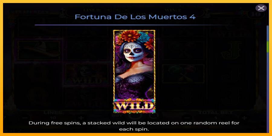 Fortuna De Los Muertos 4 máquina de juego por dinero, imagen 5