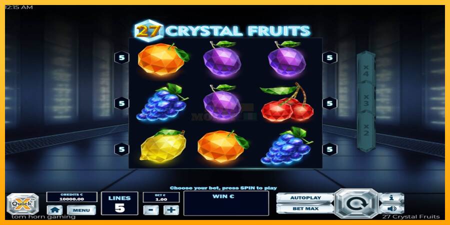 27 Crystal Fruits máquina de juego por dinero, imagen 2