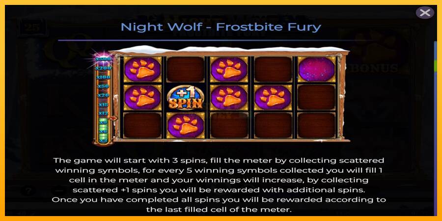 Night Wolf - Frostbite Fury máquina de juego por dinero, imagen 5