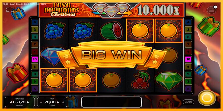 Lava Diamonds Christmas máquina de juego por dinero, imagen 4