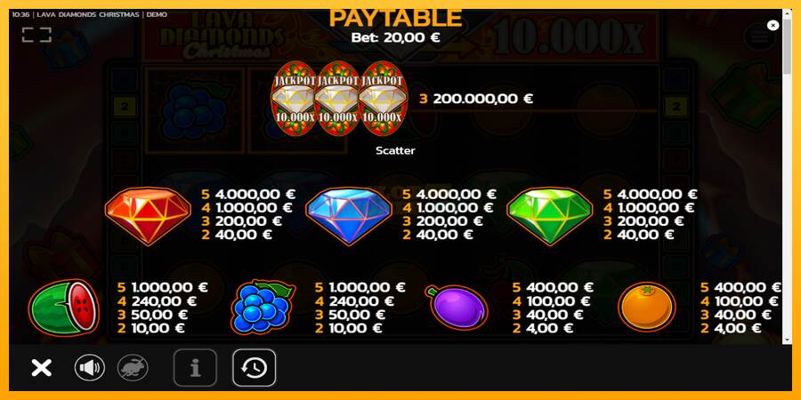 Lava Diamonds Christmas máquina de juego por dinero, imagen 5