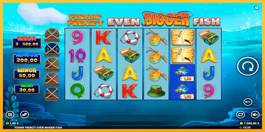 Fishin Frenzy Even Bigger Fish máquina de juego por dinero, imagen 1