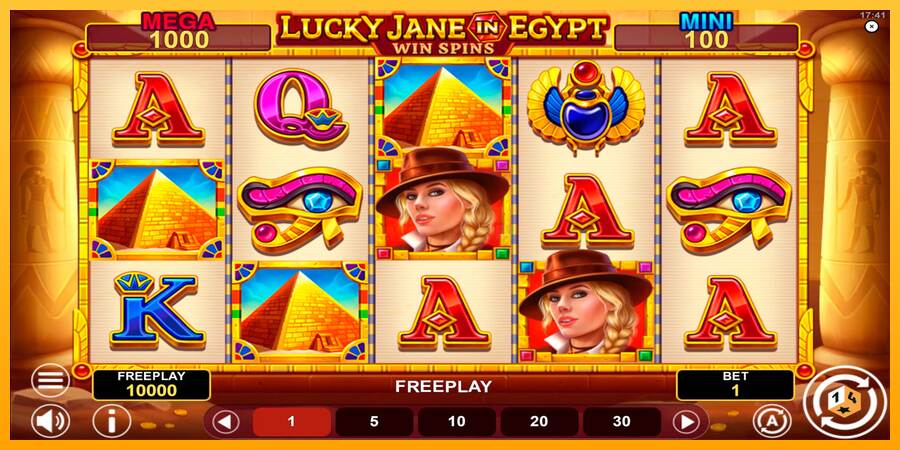 Lucky Jane in Egypt Win Spins máquina de juego por dinero, imagen 1