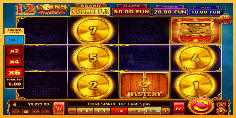 12 Coins Grand Gold Edition Halloween Jackpots máquina de juego por dinero, imagen 2