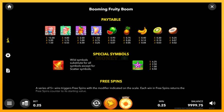 Booming Fruity Boom máquina de juego por dinero, imagen 5