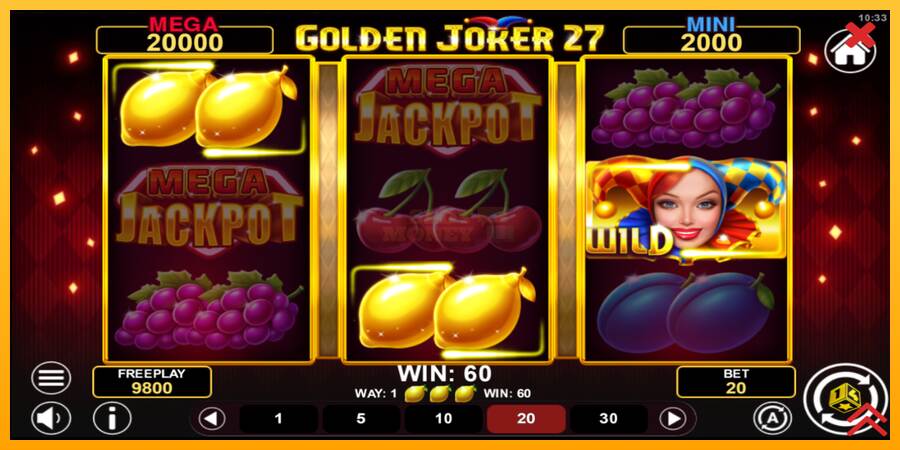 Golden Joker 27 Hold & Win máquina de juego por dinero, imagen 3