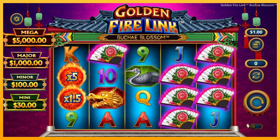 Golden Fire Link Buchae Blossom máquina de juego por dinero, imagen 2