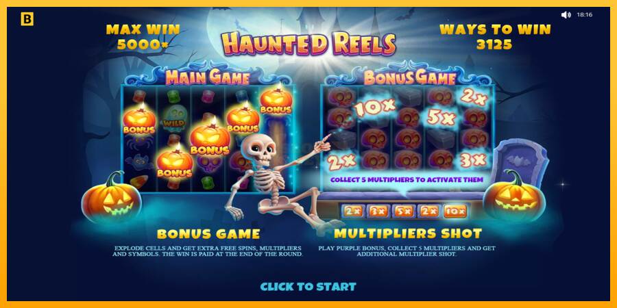 Haunted Reels máquina de juego por dinero, imagen 1