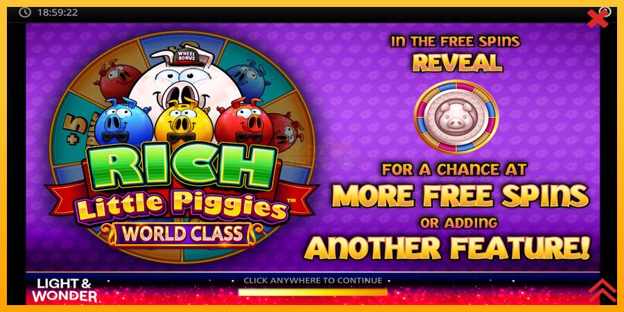 Rich Little Piggies World Class máquina de juego por dinero, imagen 1