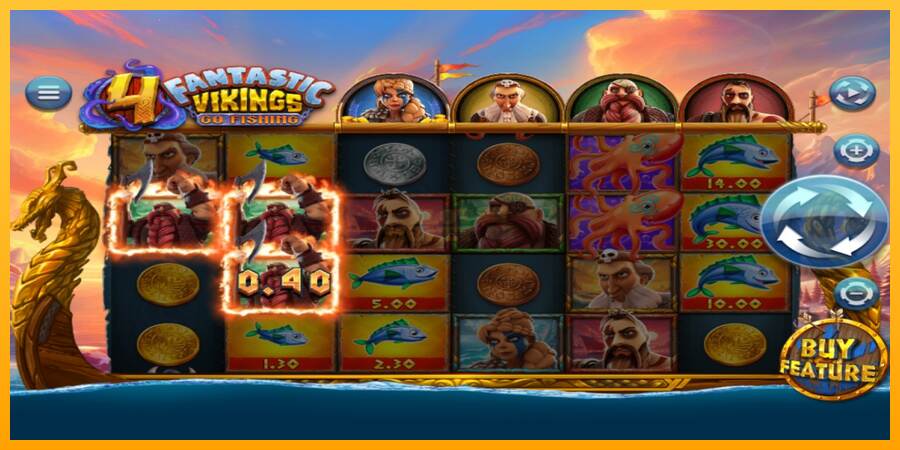 4 Fantastic Vikings Go Fishing máquina de juego por dinero, imagen 3