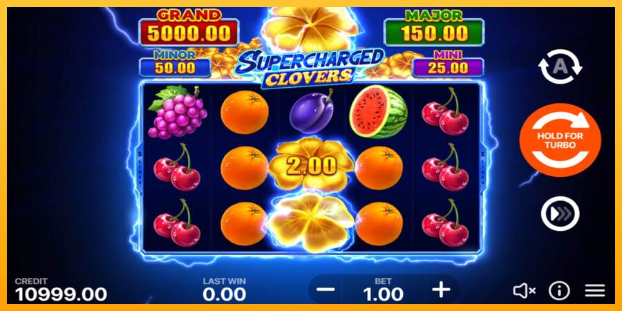 Supercharged Clovers: Hold and Win máquina de juego por dinero, imagen 1