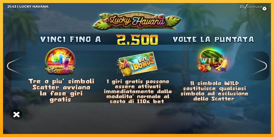 Lucky Havana máquina de juego por dinero, imagen 5