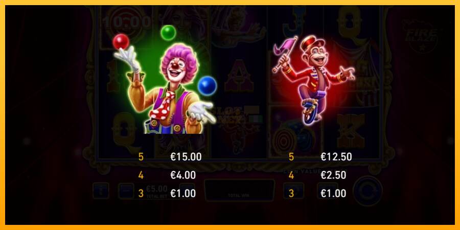 Mega Fire Blaze: Big Circus máquina de juego por dinero, imagen 5