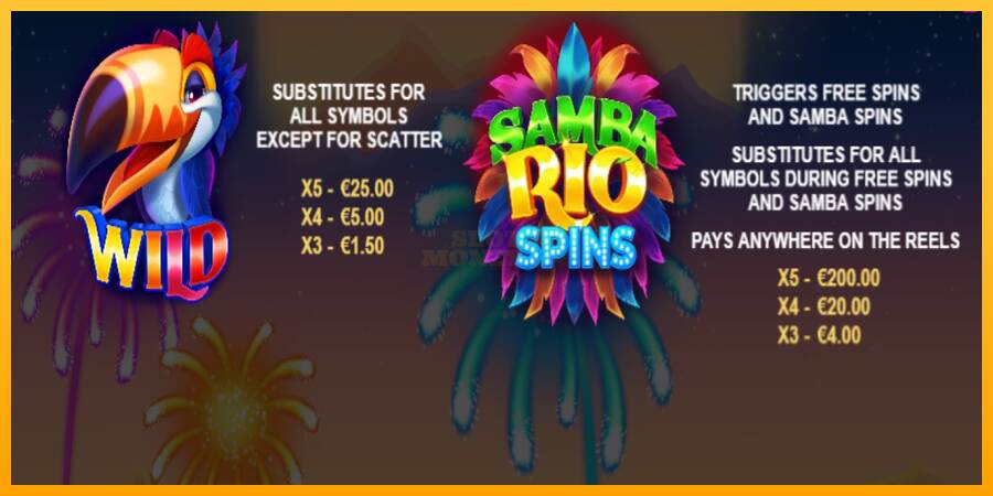 Samba Rio Spins máquina de juego por dinero, imagen 4