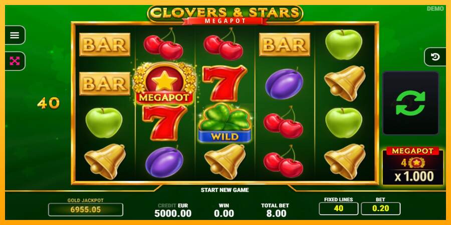 Clovers & Stars máquina de juego por dinero, imagen 1