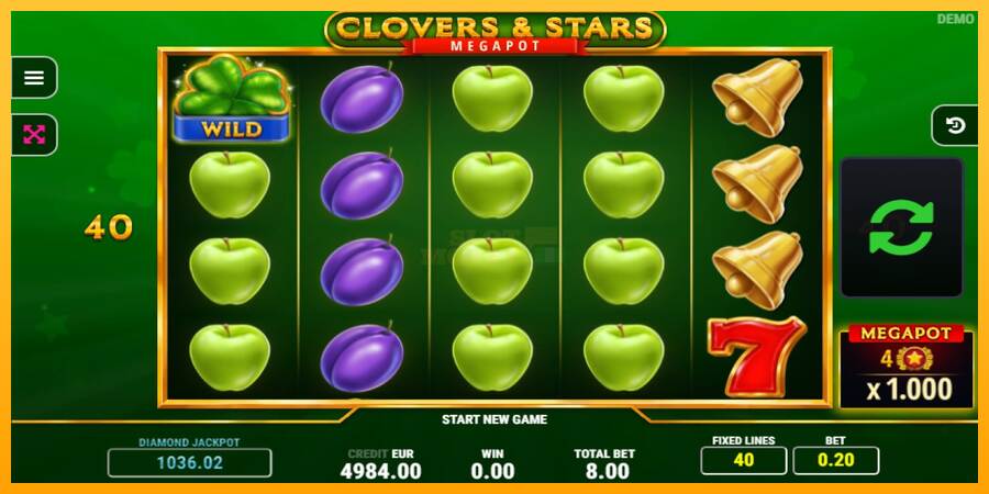 Clovers & Stars máquina de juego por dinero, imagen 2