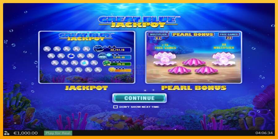 Great Blue Jackpot máquina de juego por dinero, imagen 1