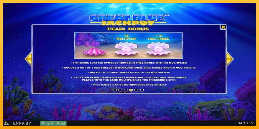 Great Blue Jackpot máquina de juego por dinero, imagen 6