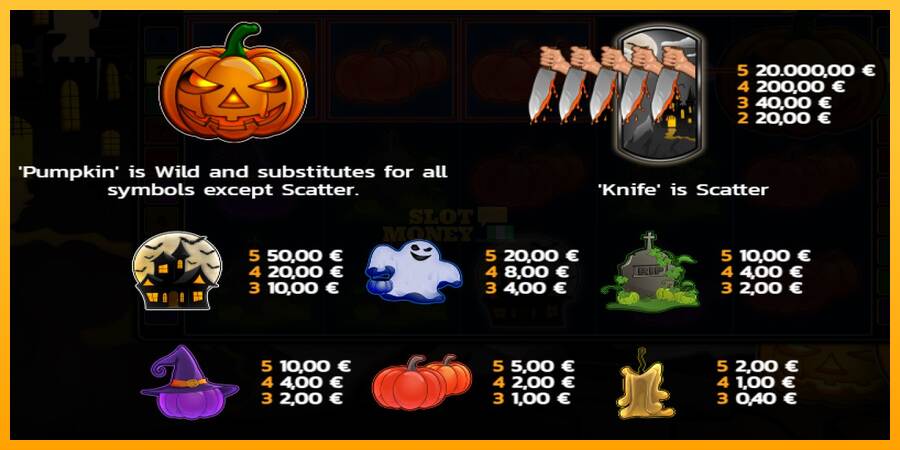 Pumpkin Horror máquina de juego por dinero, imagen 4