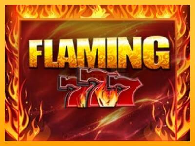 Flaming 777 máquina de juego por dinero